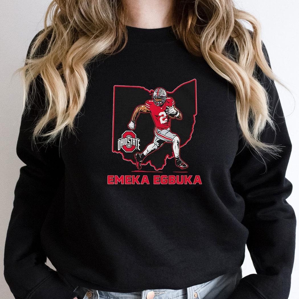 Emeka Egbuka Ohio State Buckeyes Football Cartoon Shirt