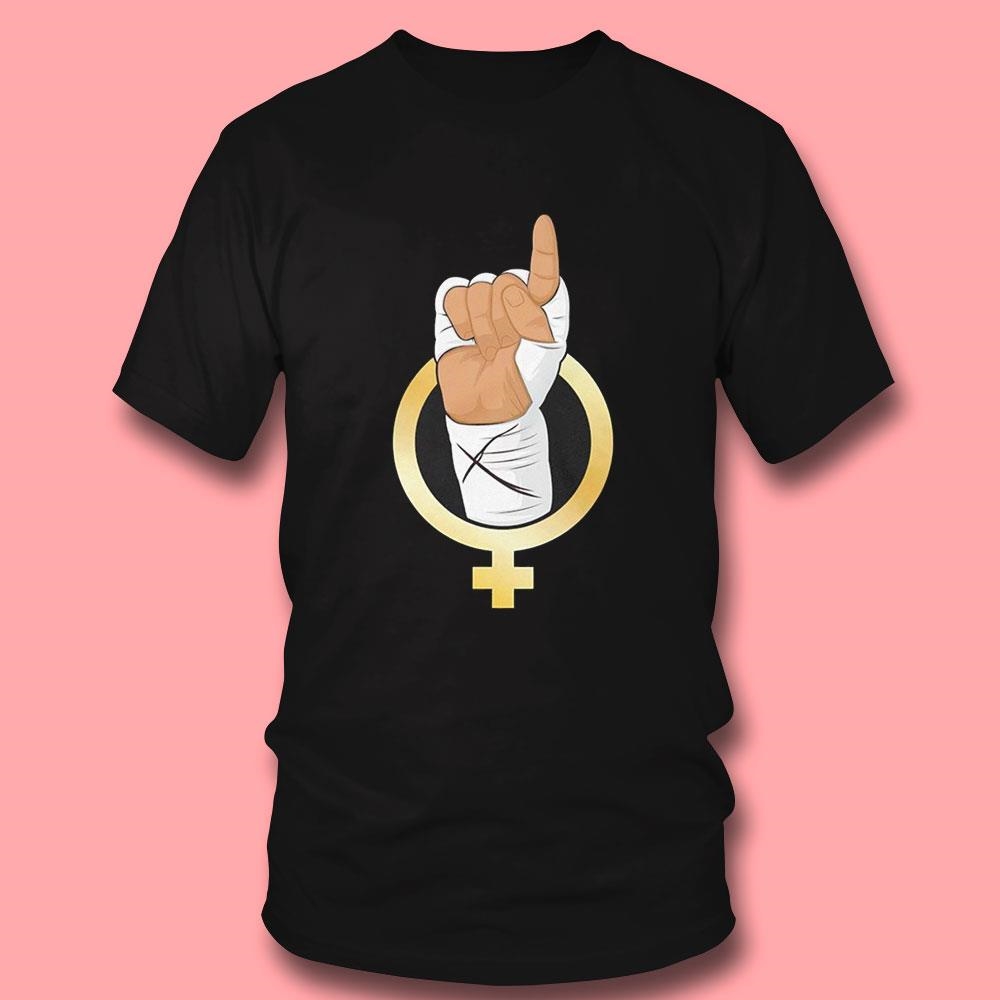 Gold Female Boxing Hand Logo Shirt Gold Female Boxing Hand Logo Shirt
