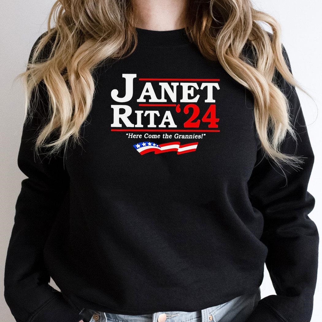 Janet Rita 2024 Here Come The Grannies Usa Shirt
