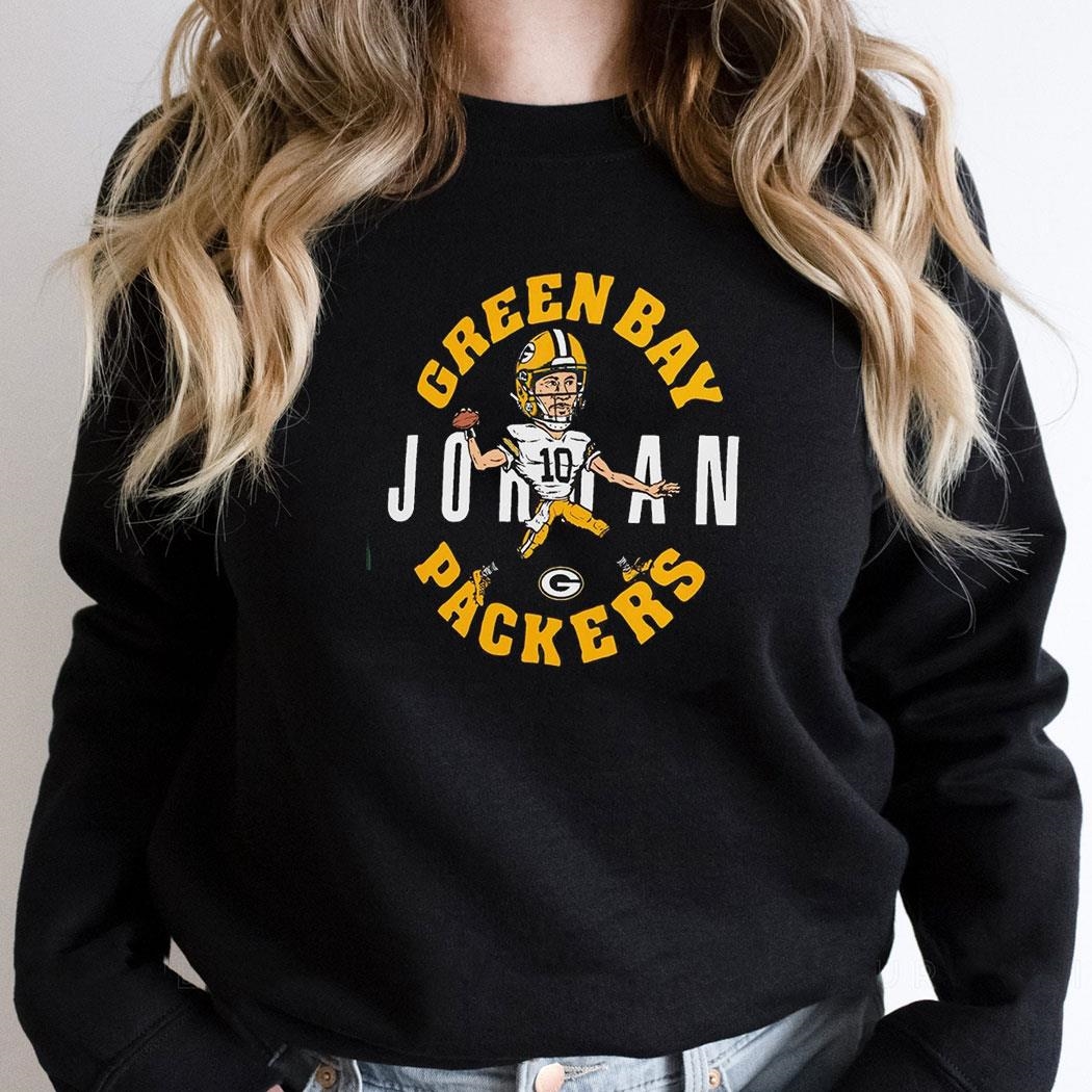 Jordan Love Green Bay Packers Caricature Player Shirt
