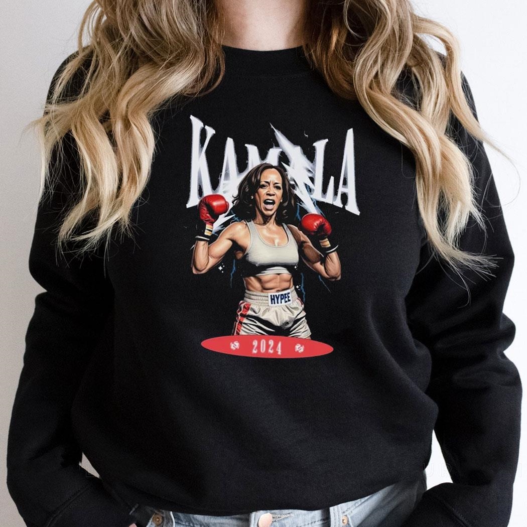 Kamala Harris Boxing 2024 Vintage Retro 90s Democrat Liberal Bootleg Shirt
