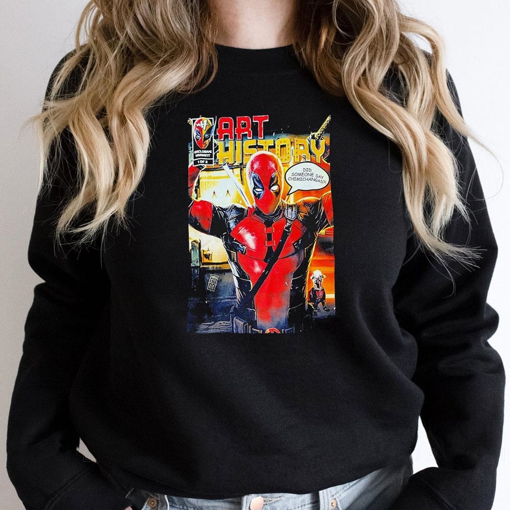 Marvel Spider Man Art History Did Someone Say Chimichangas Shirt