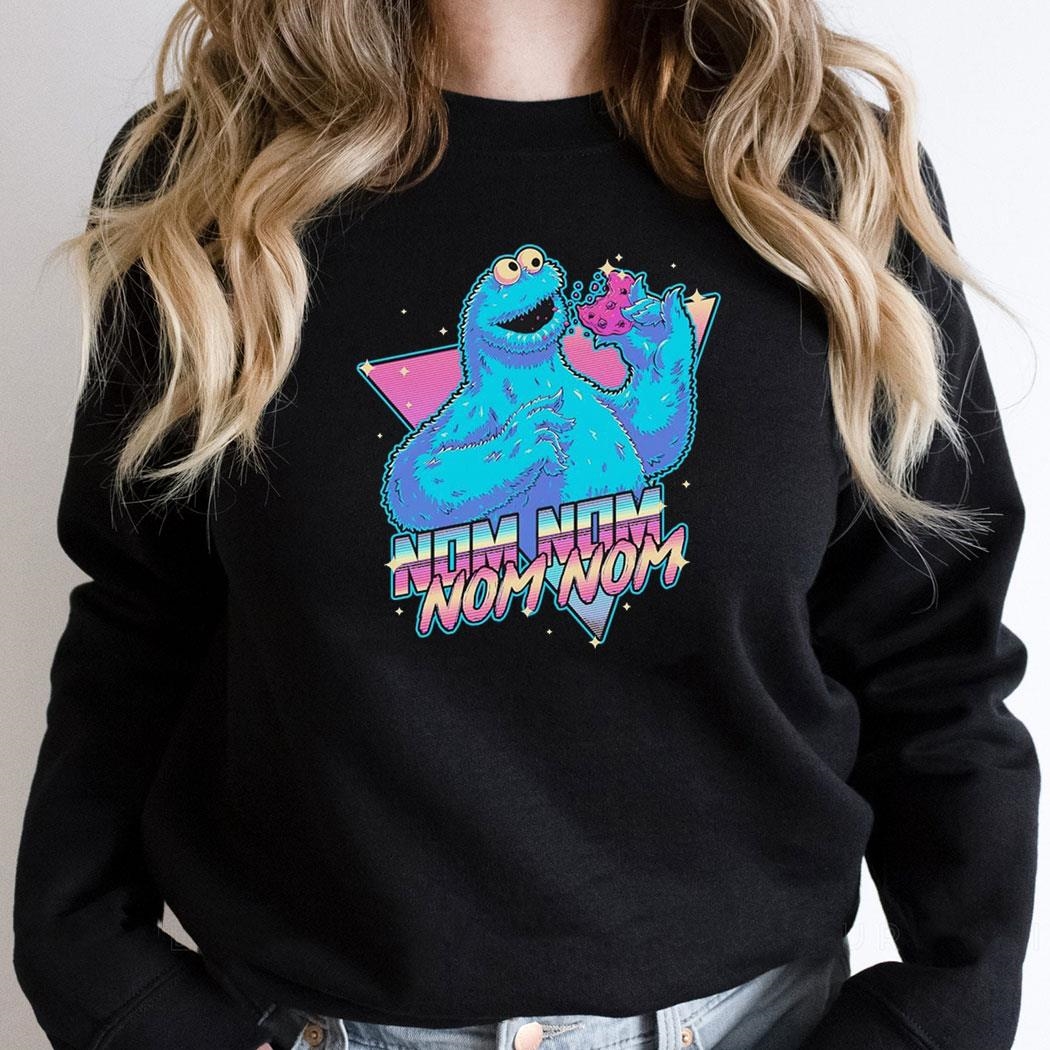 Monster Who Loves A Cookie Nom Nom Nom Shirt