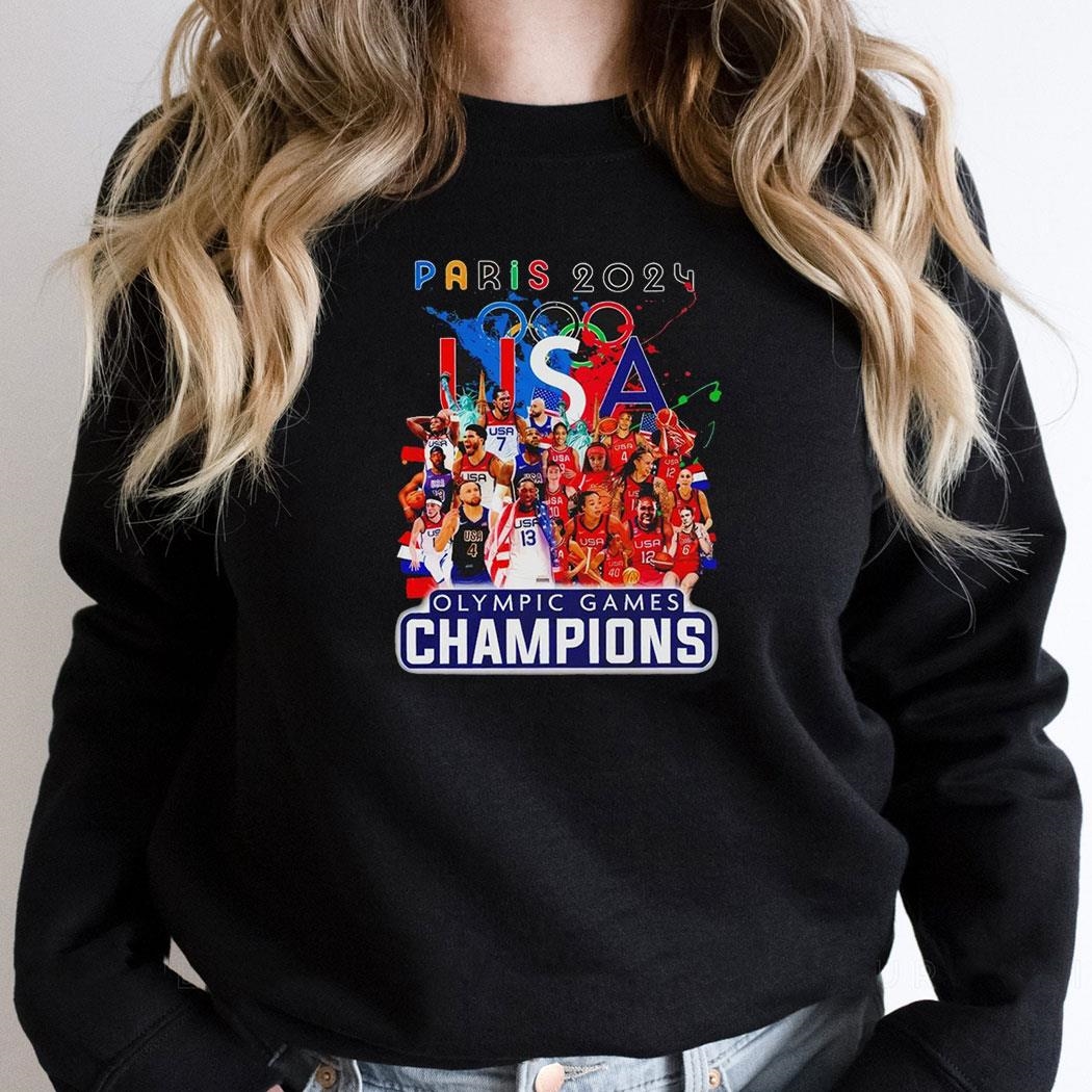 Paris 2024 Olympic Games Champions Usa Best Nation Shirt Paris 2024 Olympic Games Champions Usa Best Nation Shirt