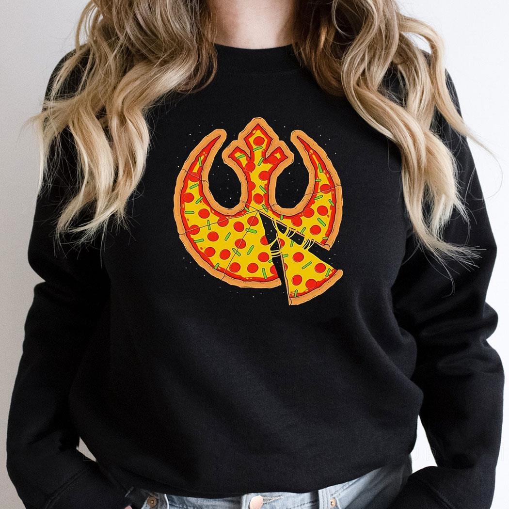 Rebel Pizza Bringing Together My Two Loves Pizza And The Rebel Alliance Logo Shirt