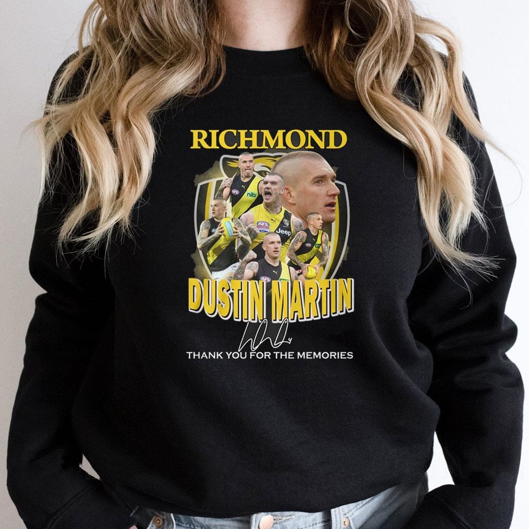 Richmond Dustin Martin Thank You For The Memories Shirt