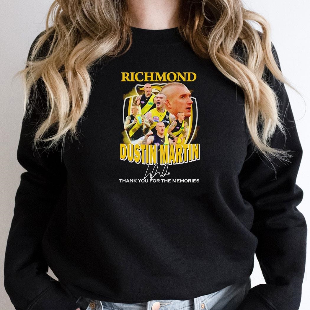 Richmond Dustin Martin Thank You For The Memories Signature Shirt