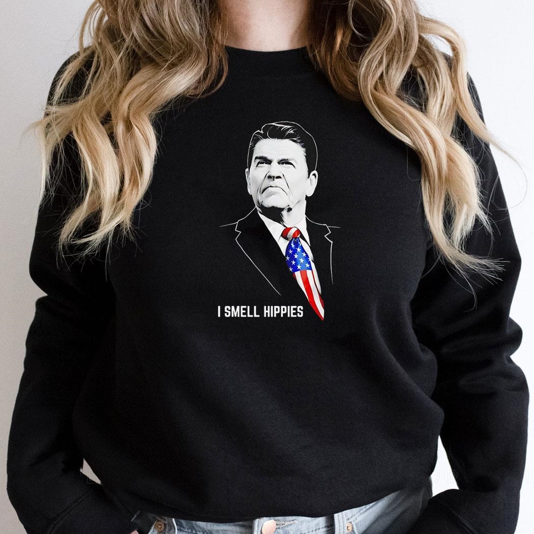 Ronald Reagan I Smell Hippies Shirt