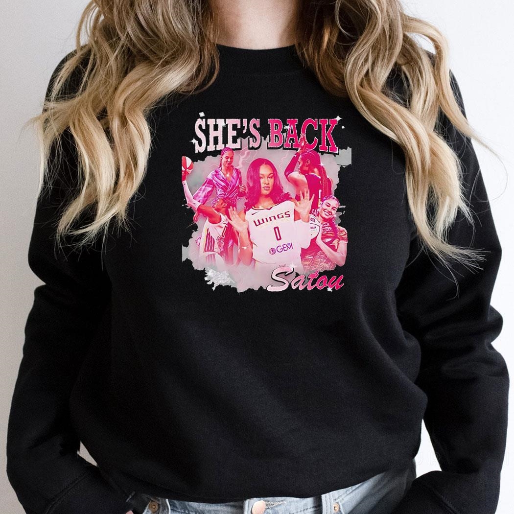 Shes Back Satou Sabally Dallas Wings Signature Graphic Shirt