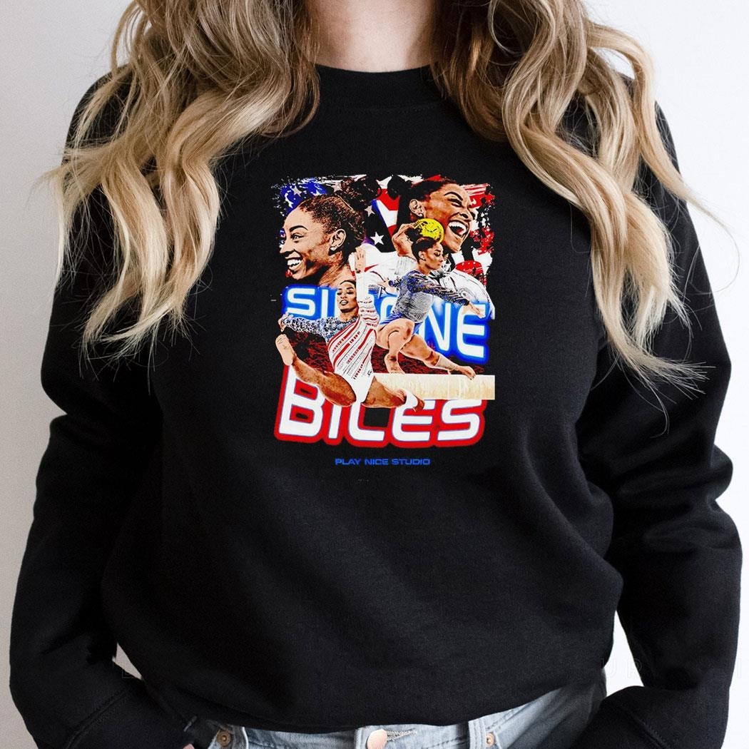Simone Biles Bootleg Play Nice Studio Shirt