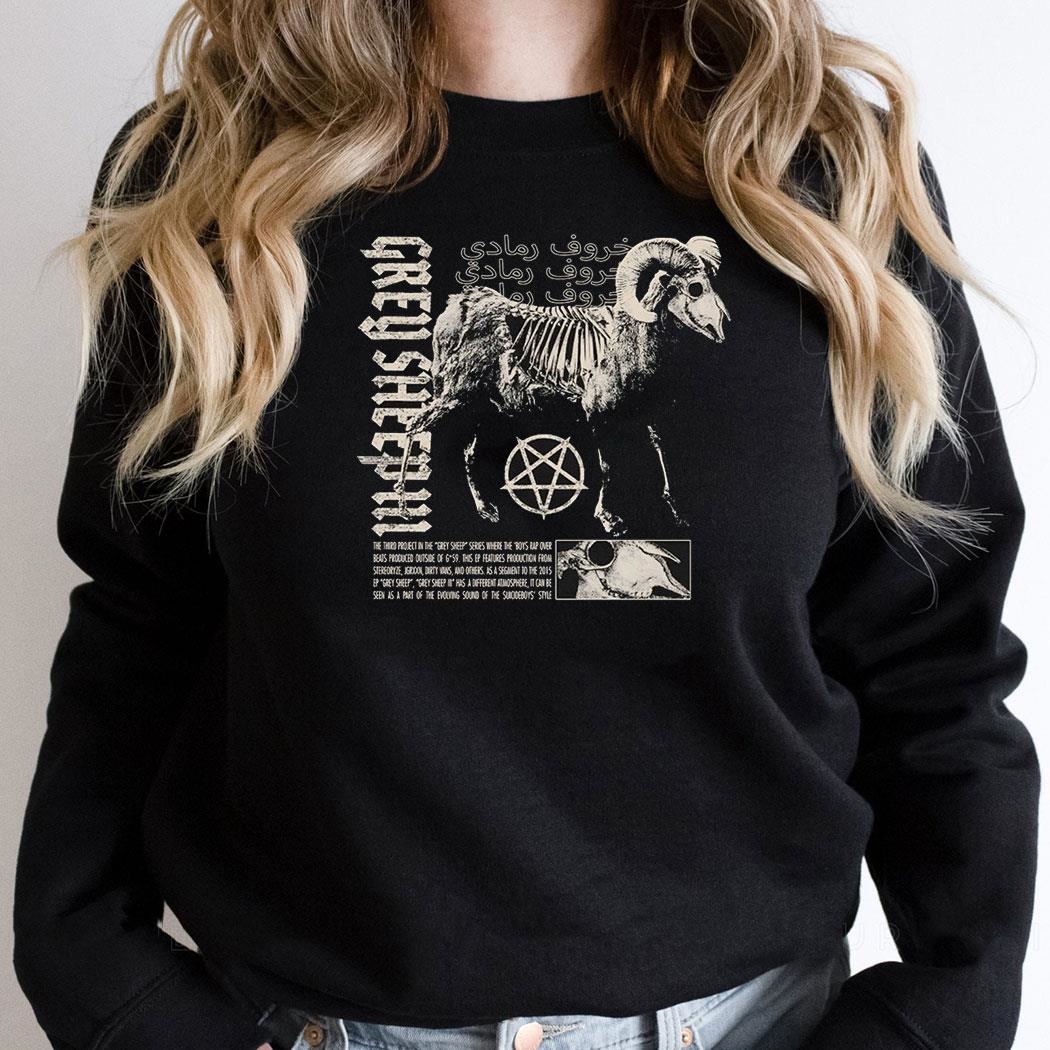 Skeleton Bighorn Sheep Grey Sheep Iii Shirt