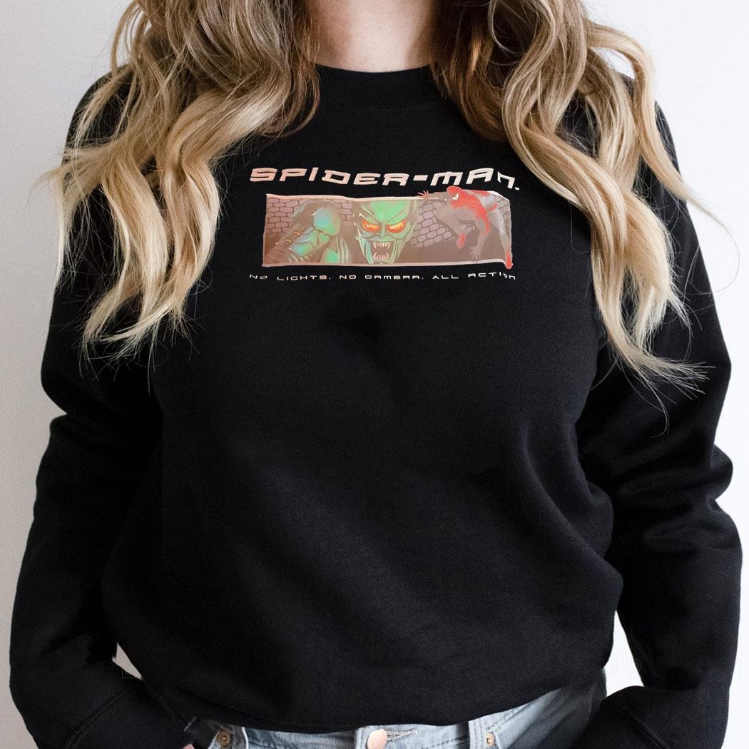 Spider Man No Lights No Camera All Action Shirt
