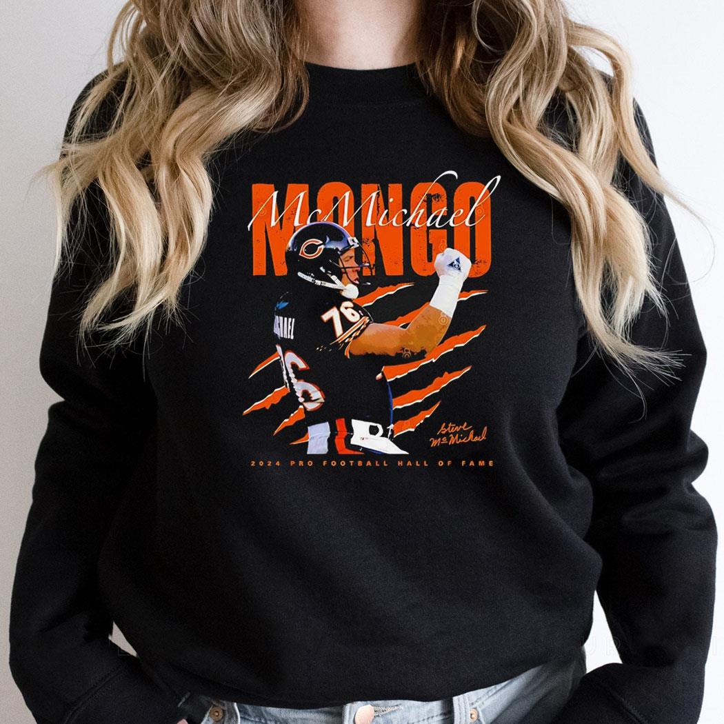 Steve Mcmichael Chicago Bears 2024 Pro Football Hall Of Fame Signature Shirt