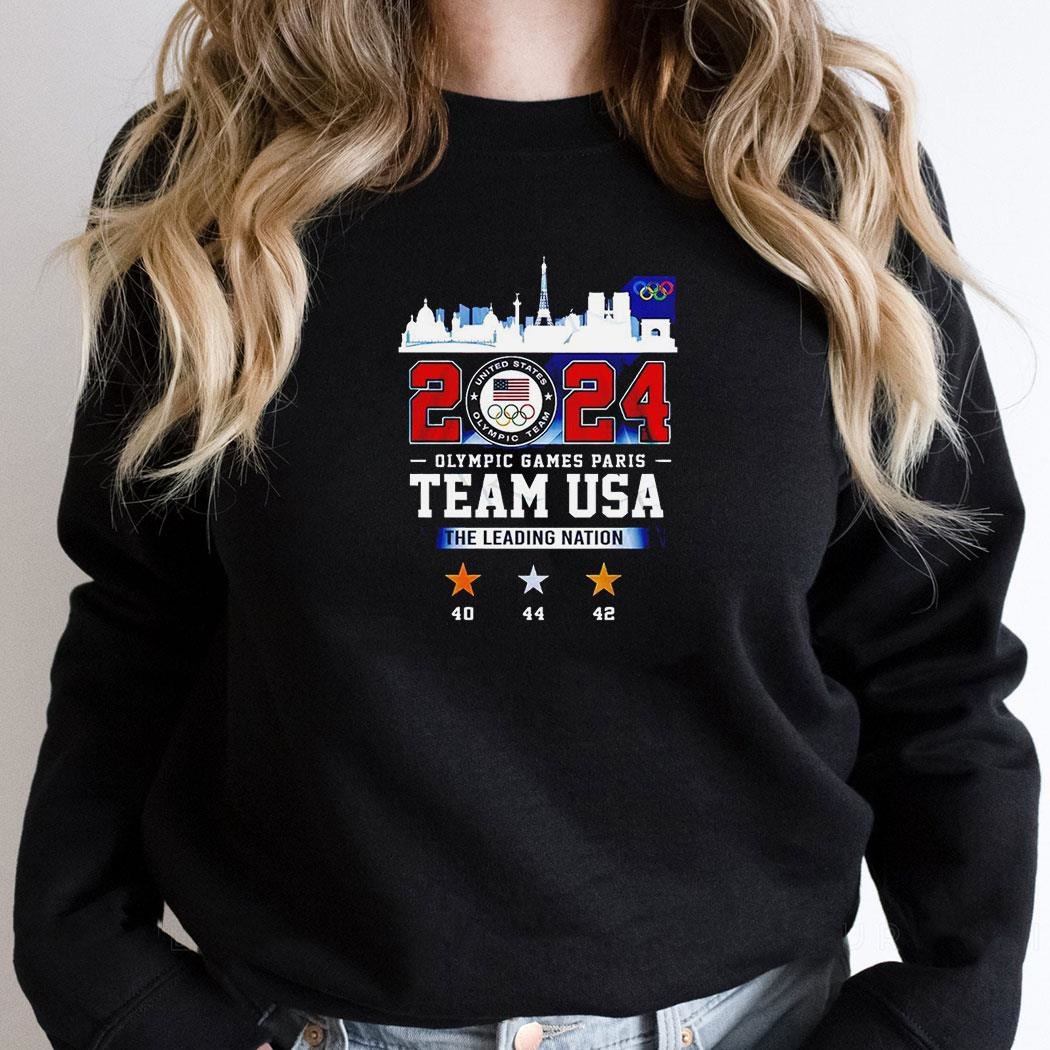 Team Usa 2024 United States Olympic Games Paris The Leading Nation Shirt