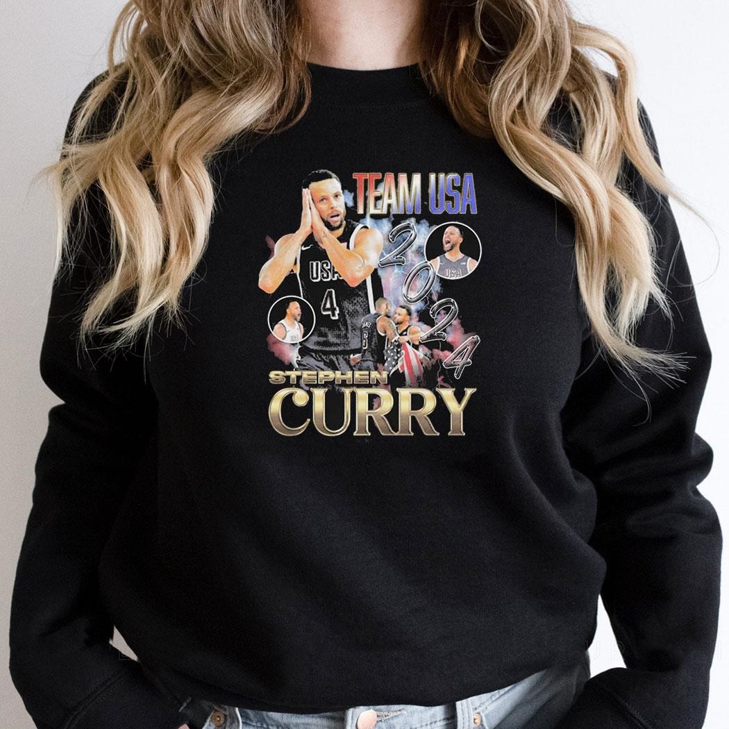 Team Usa Basketball Stephen Curry Night Night Olympic Paris 2024 Shirt
