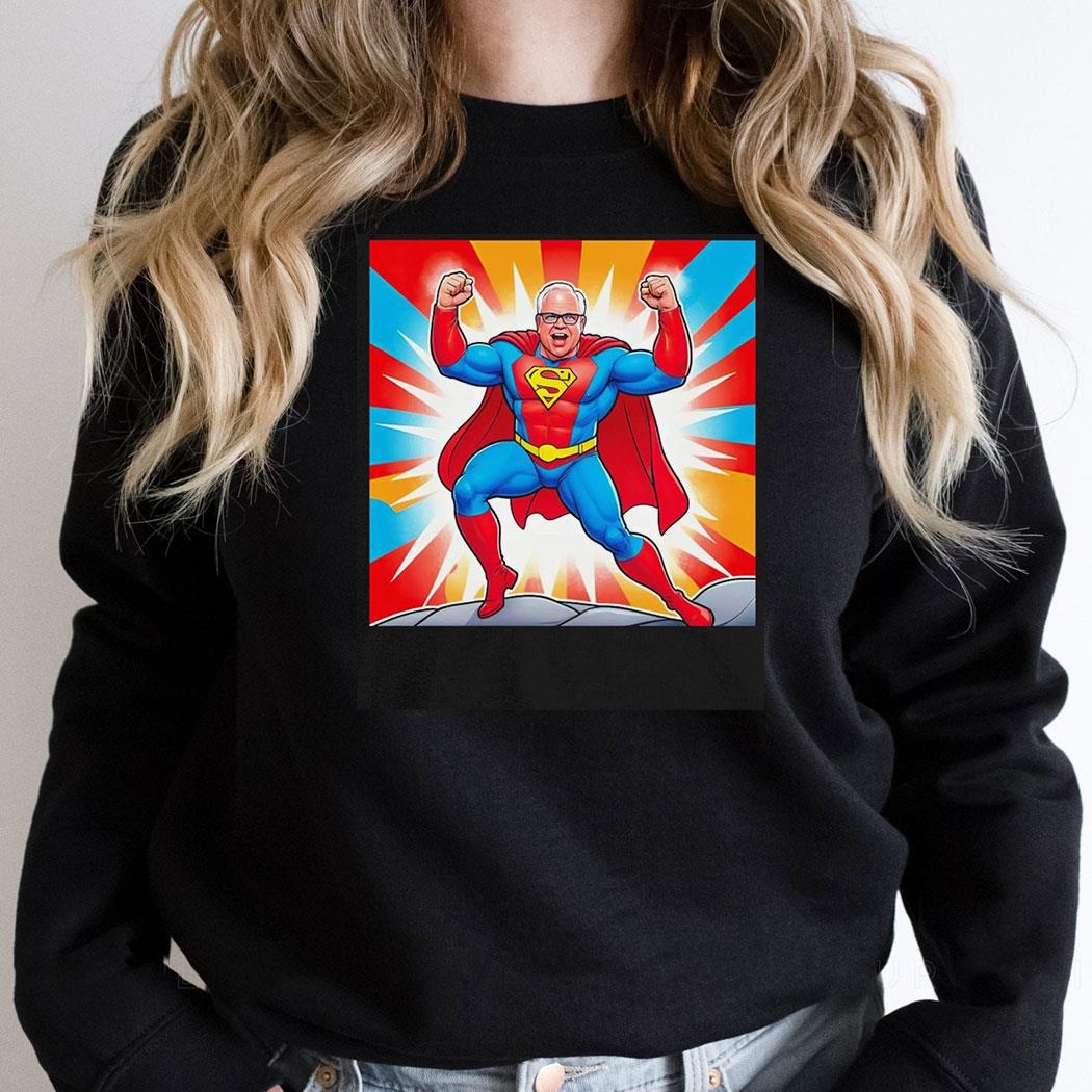 Tim Walz Super Hero Shirt Tim Walz Super Hero Shirt