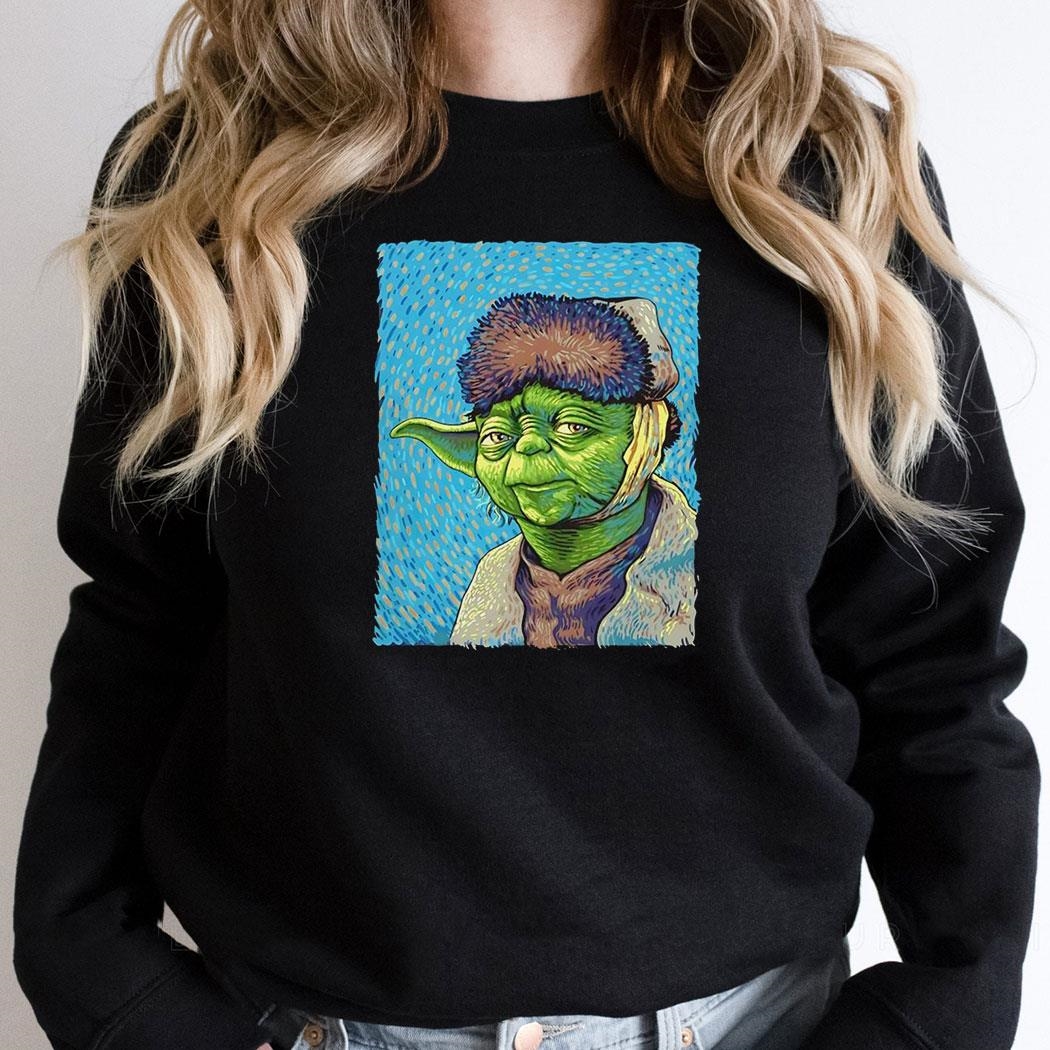 Yoda In The Style Of Vincent Van Gogh Shirt Yoda In The Style Of Vincent Van Gogh Shirt