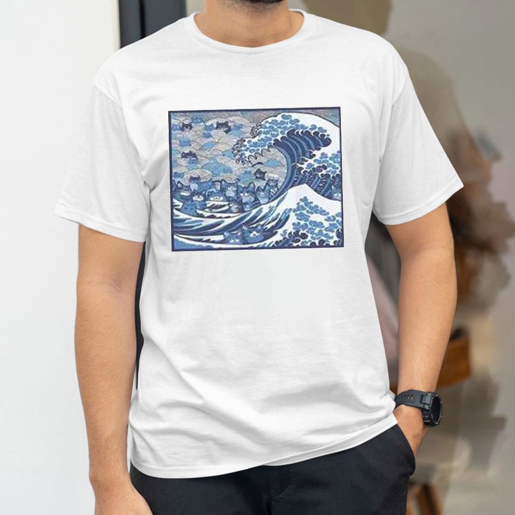 Blue Wave Cat For Kamala Shirt