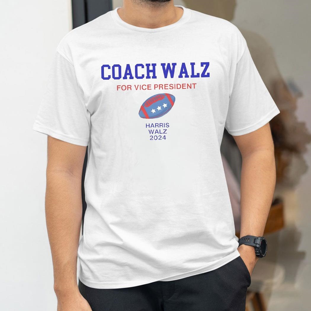 Coach Walz Football For Vice President Harris Walz 2024 Shirt