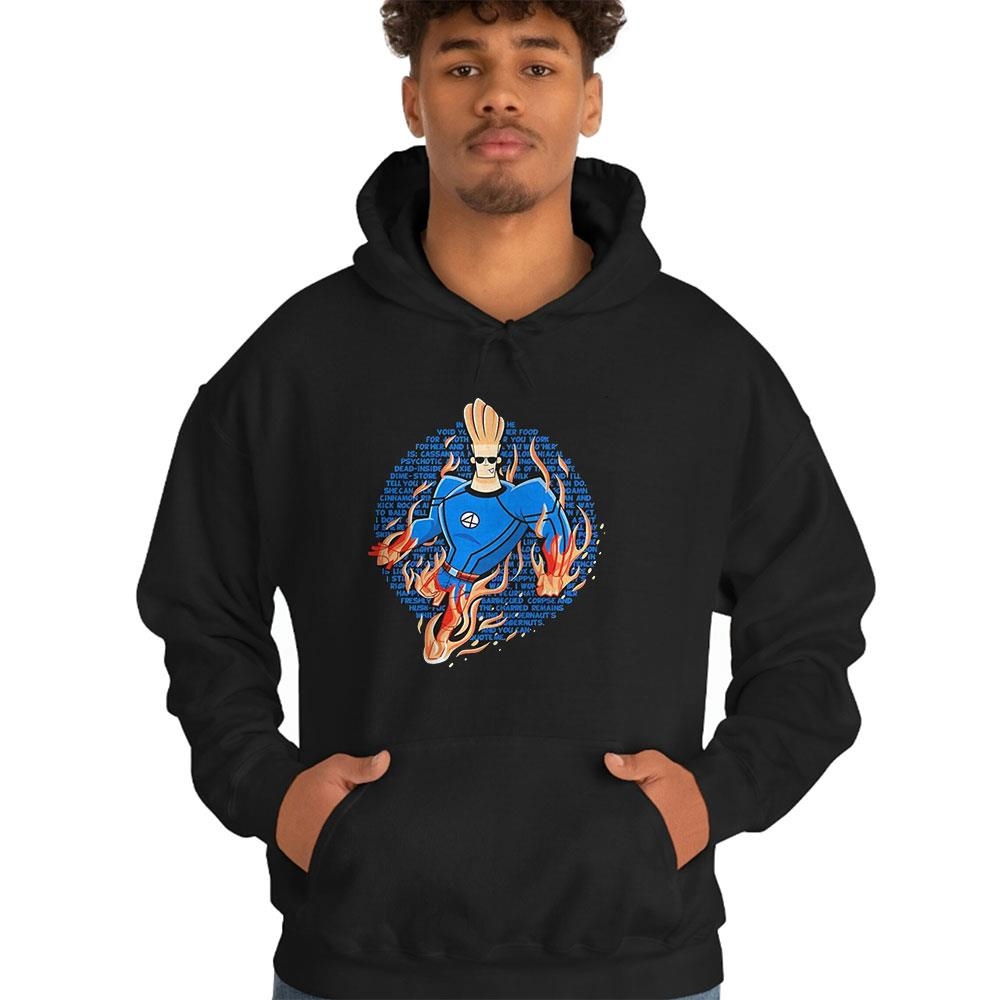 Flame On Momma A Mashup Of Johnny Bravo And Johnny Storm Shirt Flame On Momma A Mashup Of Johnny Bravo And Johnny Storm Shirt