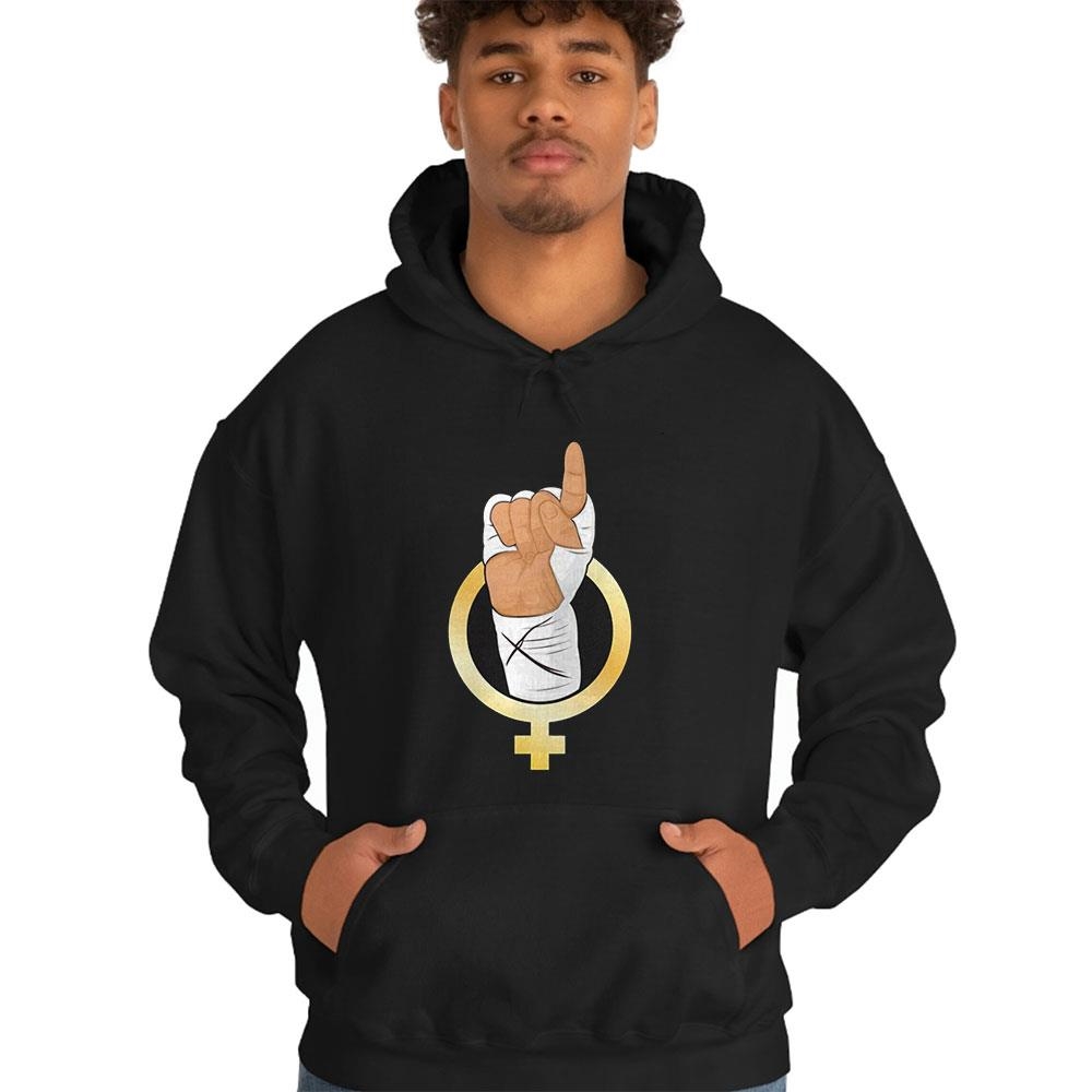 Gold Female Boxing Hand Logo Shirt Gold Female Boxing Hand Logo Shirt