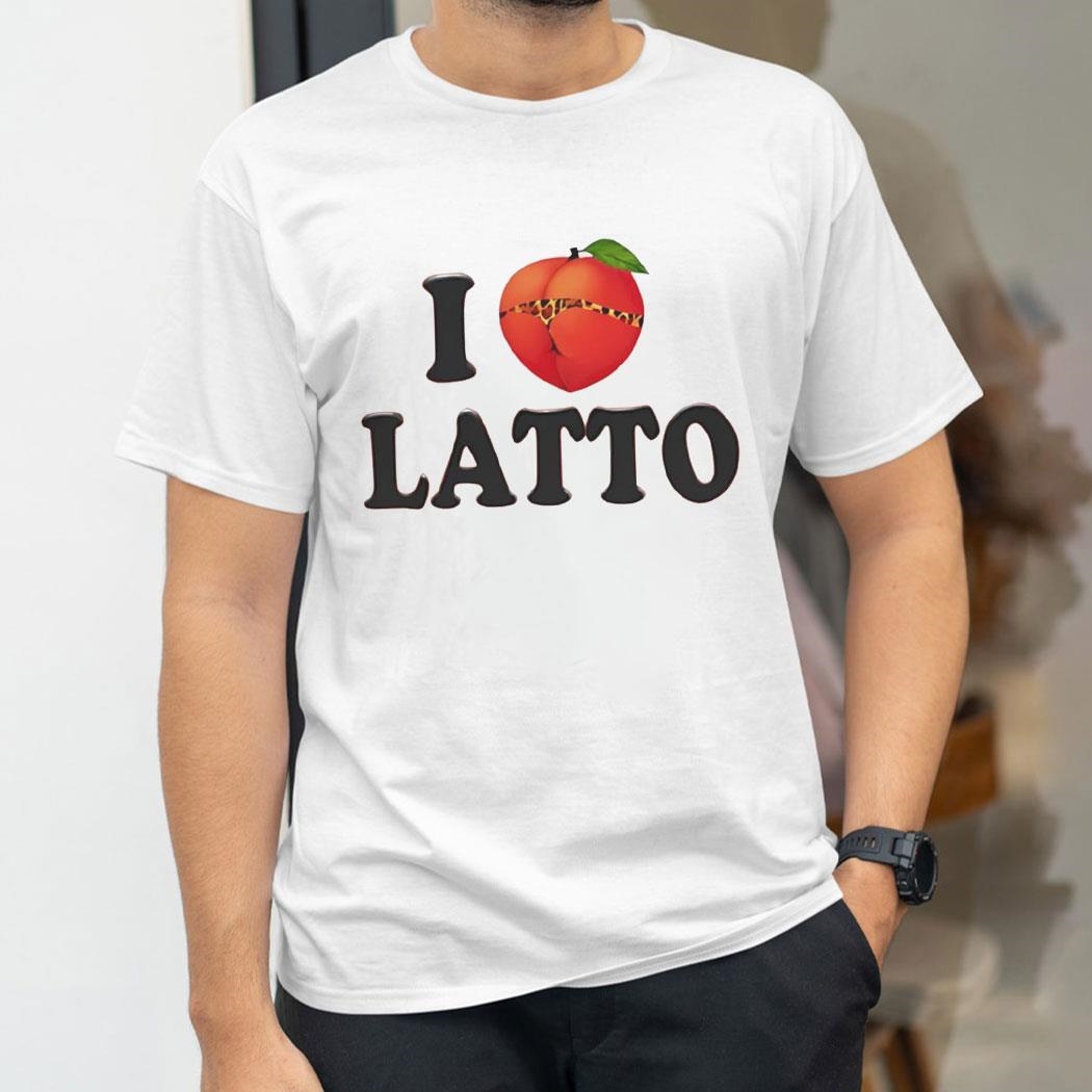 I Love Latto Peach Shirt