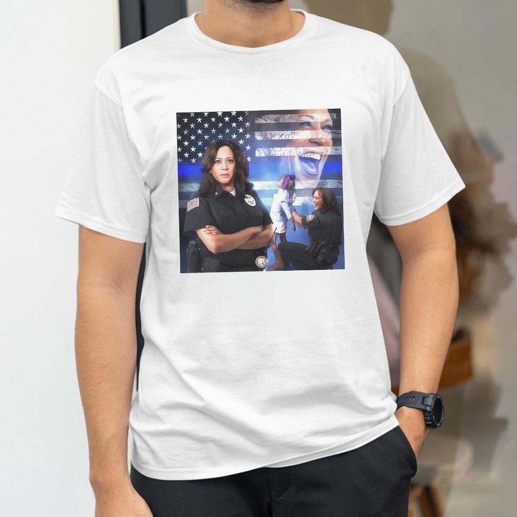 Kamala Harris Police American Flag Shirt