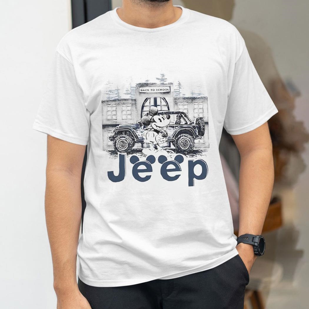 Mickey Mouse With Jeep Back To School 2024 Shirt