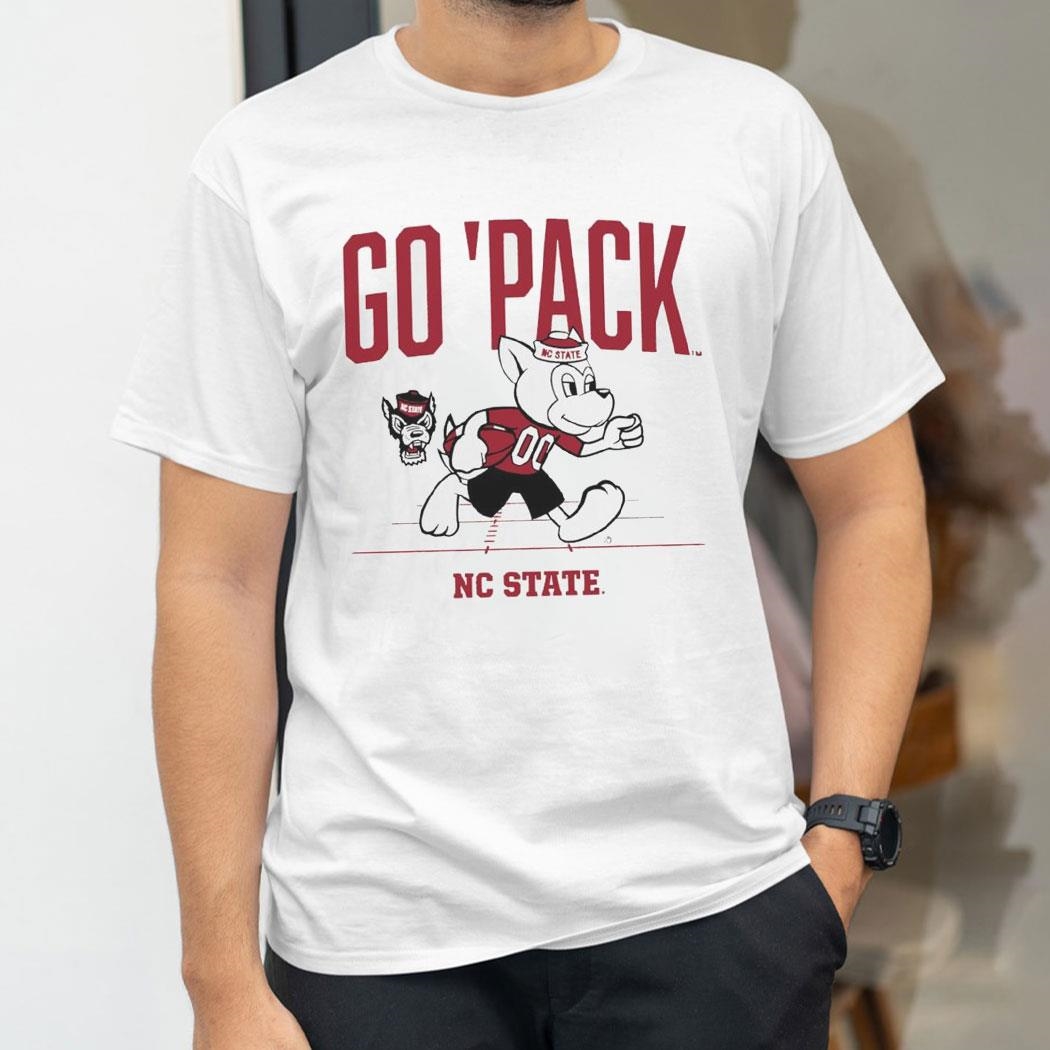 Nc State Wolfpack Go Pack Mascot 2024 Shirt