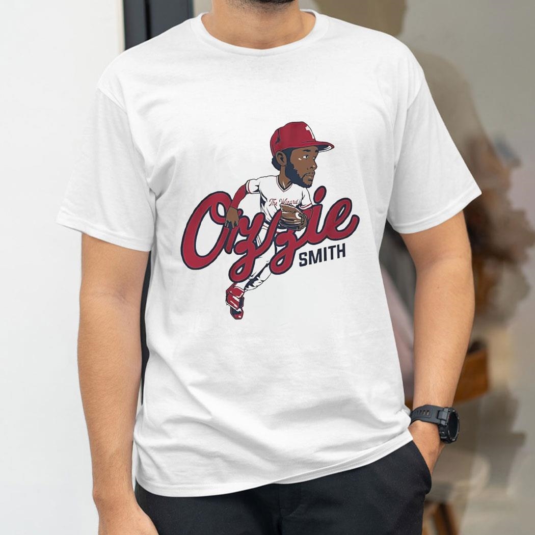 Ozzie Smith St Louis Cardinals Caricature Legend Shirt