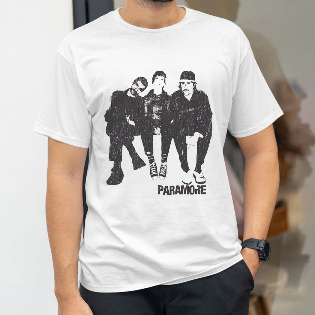 Paramore Group Photo Boyfriend Fit Girls Shirt Paramore Group Photo Boyfriend Fit Girls Shirt