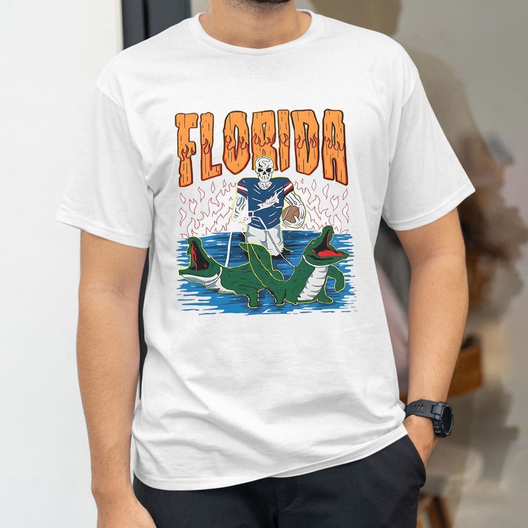 Skeleton Florida Gators Football Shirt Hoodie