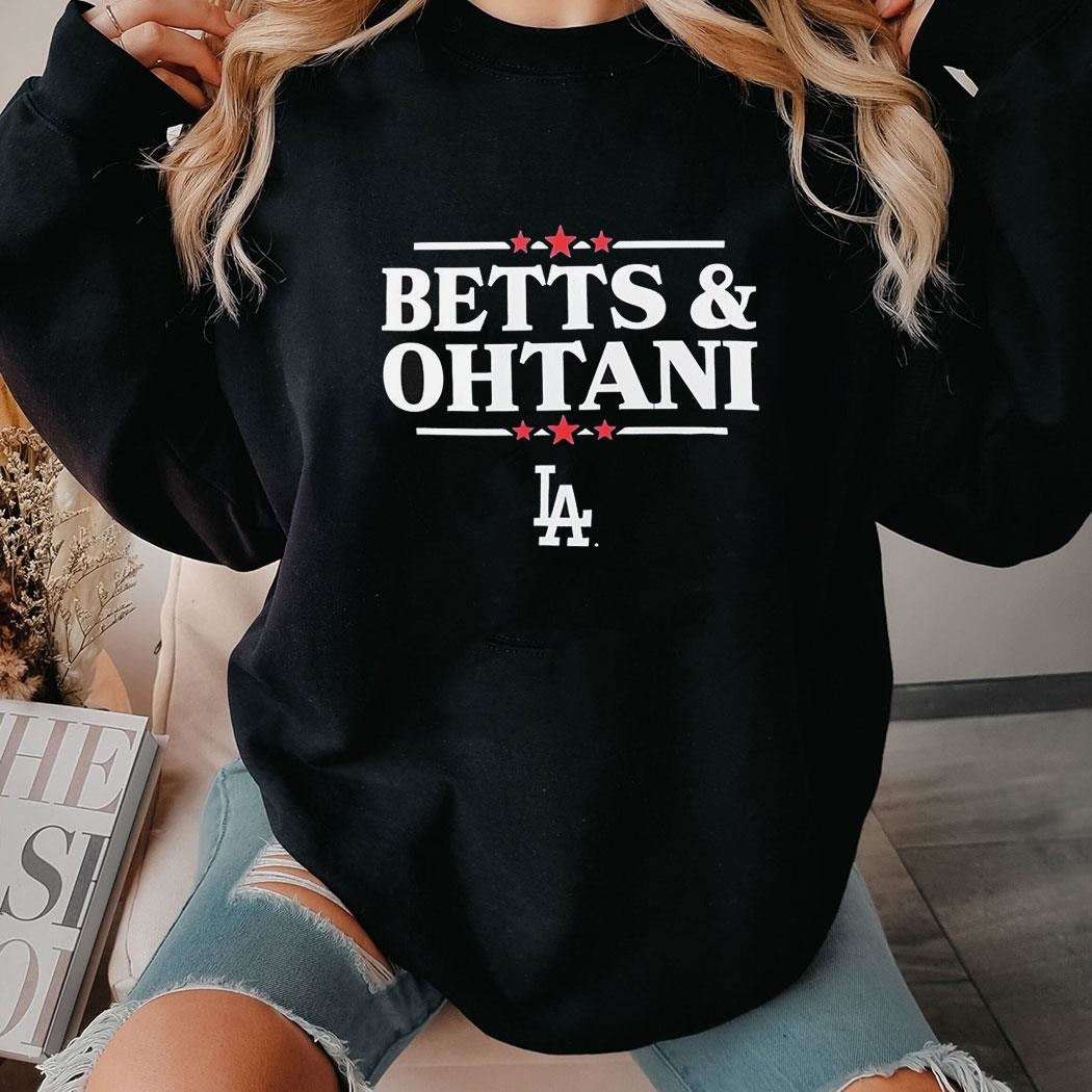 Betts And Ohtain Los Angeles Dodgers Logo Shirt Betts And Ohtain Los Angeles Dodgers Logo Shirt