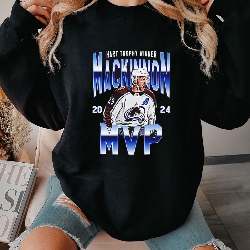 Colorado Avalanche Nathan Mackinnon Hart Trophy Winner Mvp 2024 Shirt