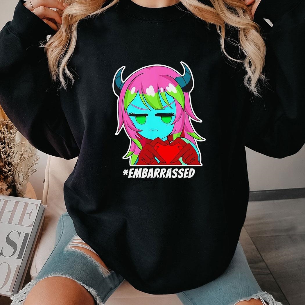 Cute And Embarrassed Cherrypie Heart Shape Fingers Shirt