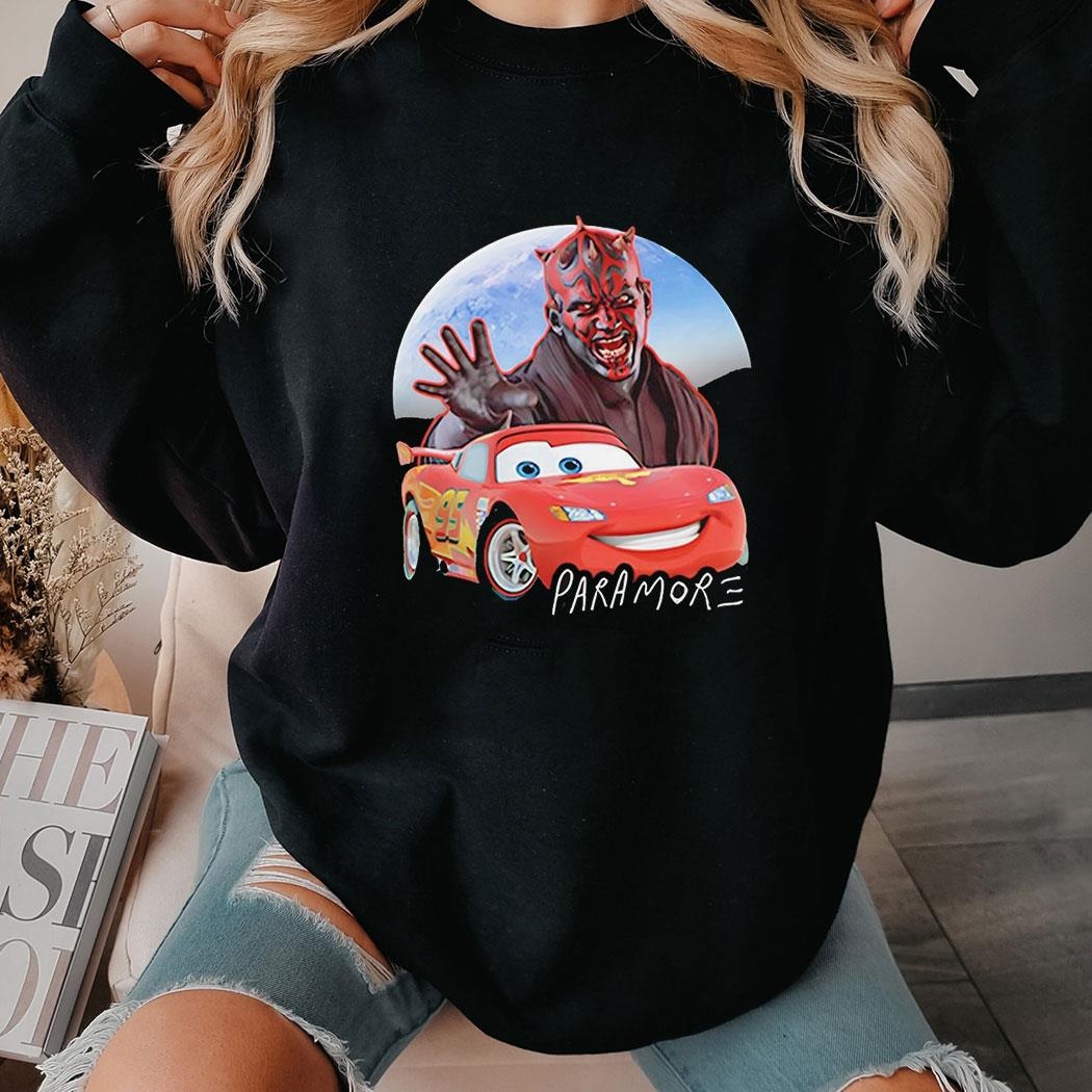 Darth Maul And Lightning Mcqueen Paramore Shirt