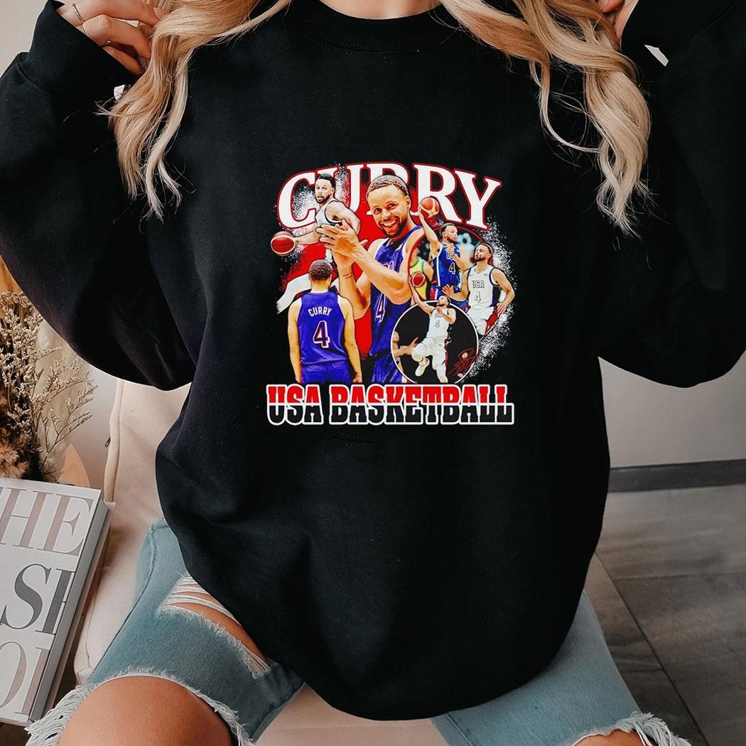 Stephen Curry Usa Basketball 2024 Summer Olympics Team Crossroads Shirt