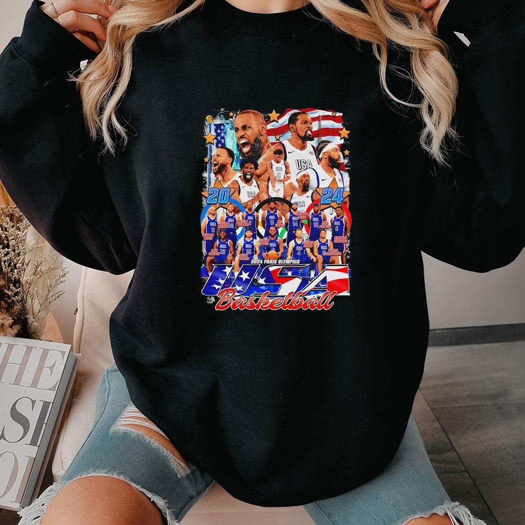 Team Usa Paris Olympic Basketball 2024 Shirt