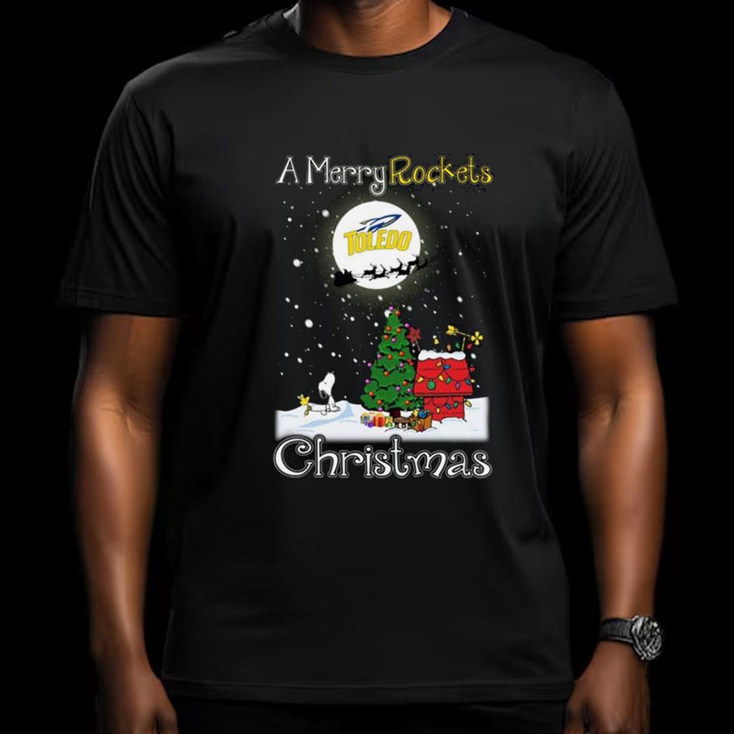 Toledo Rockets Snoopy Merry Christmas Shirt