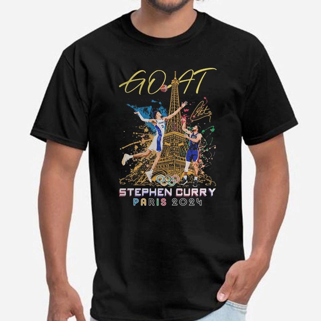 Usa Basketball Player Stephen Curry 2024 The Goat Olympic Shirt Usa Basketball Player Stephen Curry 2024 The Goat Olympic Shirt