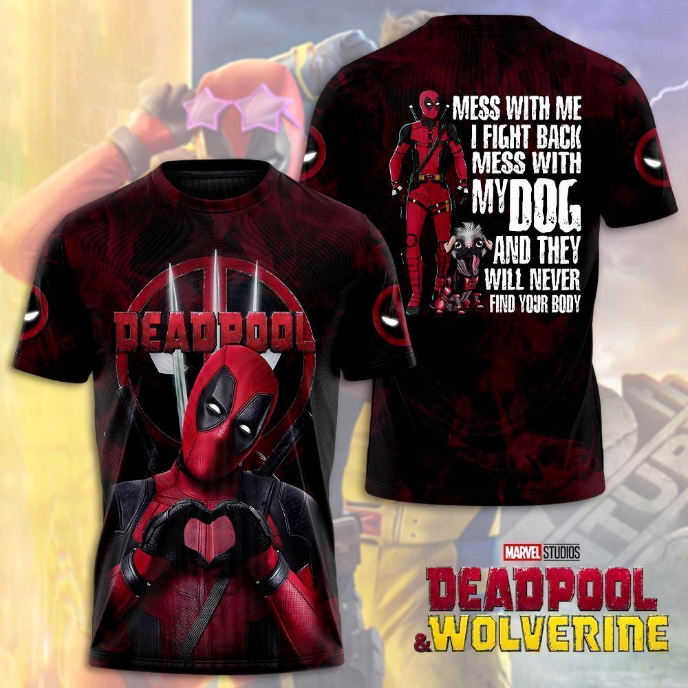 2024 Deadpool Wolverine Superhero Aop Shirt