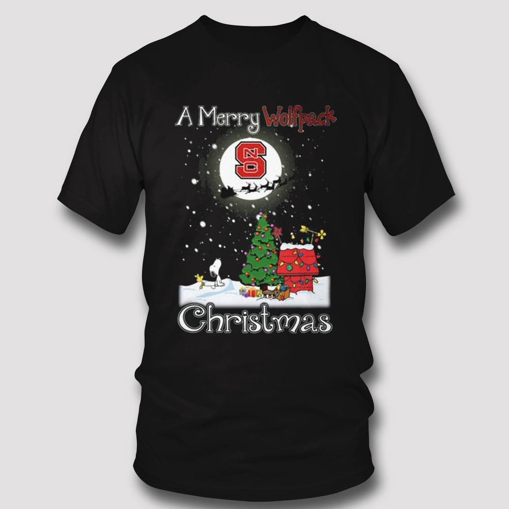 Nc State Wolfpack Snoopy Merry Christmas Shirt Nc State Wolfpack Snoopy Merry Christmas Shirt
