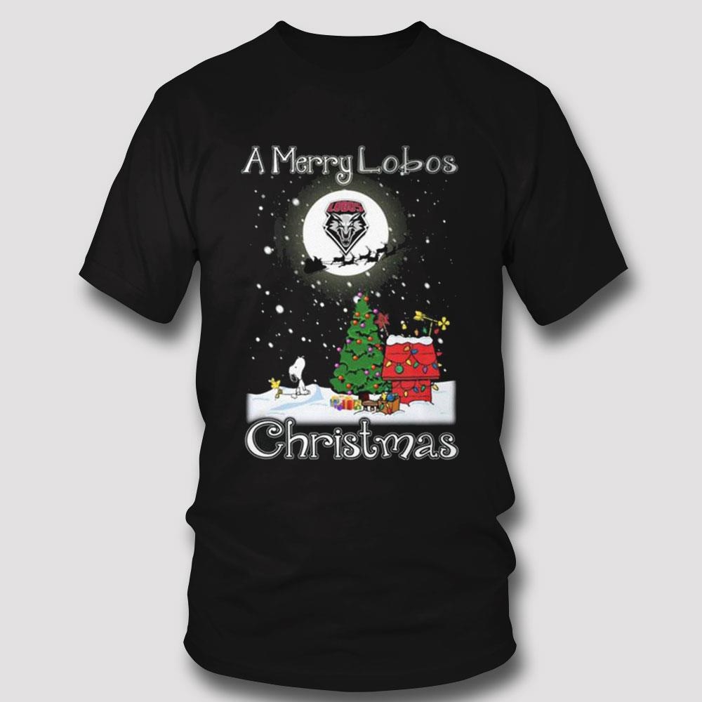 New Mexico Lobos Snoopy Merry Christmas Shirt New Mexico Lobos Snoopy Merry Christmas Shirt