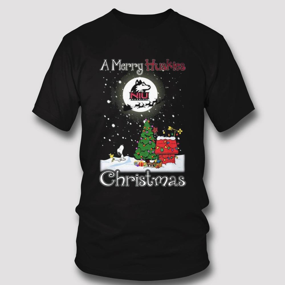 Northern Illinois Huskies Snoopy Merry Christmas Shirt Northern Illinois Huskies Snoopy Merry Christmas Shirt