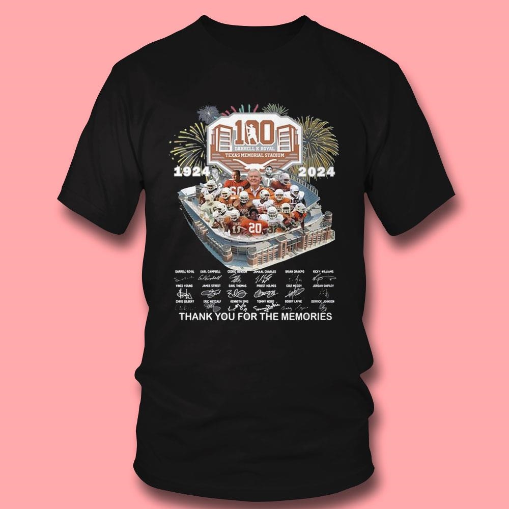 Texas Longhorns 1924-2024 100 Years Of The Memories Shirt Texas Longhorns 1924-2024 100 Years Of The Memories Shirt