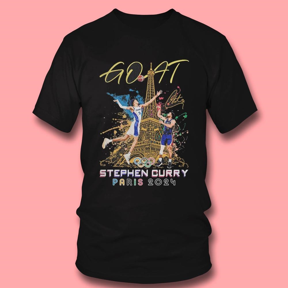 Usa Basketball Player Stephen Curry 2024 The Goat Olympic Shirt Usa Basketball Player Stephen Curry 2024 The Goat Olympic Shirt