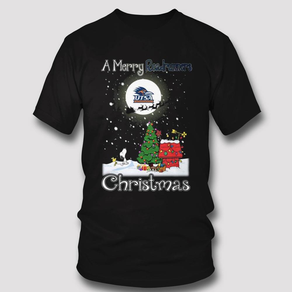Utsa Roadrunners Snoopy Merry Christmas Shirt Utsa Roadrunners Snoopy Merry Christmas Shirt