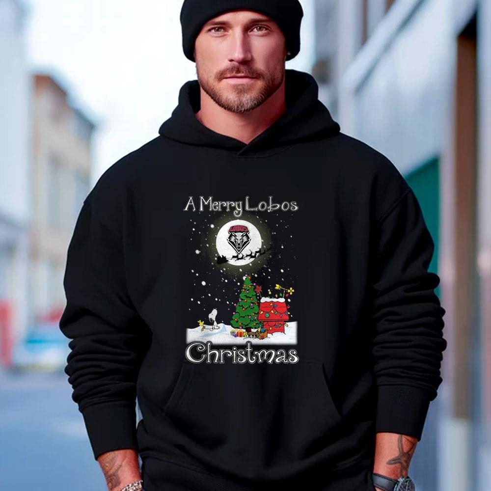 New Mexico Lobos Snoopy Merry Christmas Shirt New Mexico Lobos Snoopy Merry Christmas Shirt