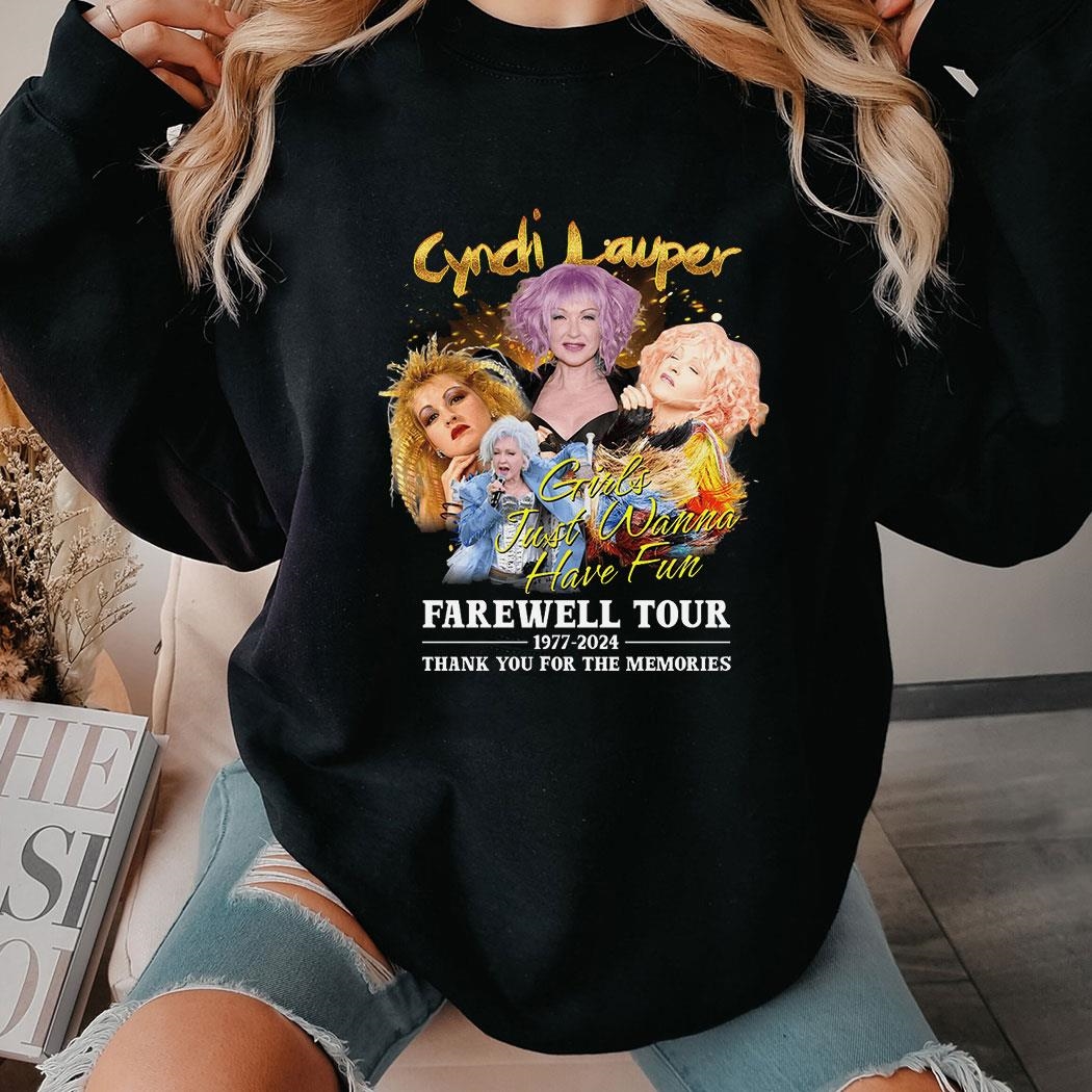 Cyndi Lauper Farewell Tour 1977-2024 Thank You For Joyfulness Shirt