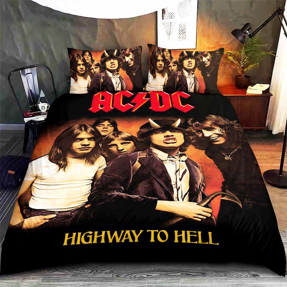 Ac Dc Cosplay Duvet Cover And Pillow Case Bedding Set